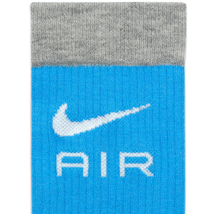 Sosete Unisex Nike U NK ED ESS CRW 2PR 168 NK AIR M Albastru deschis-alb photo 3